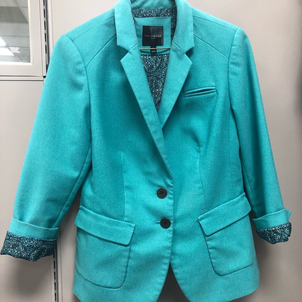 Turquoise Blazer from The Limited.